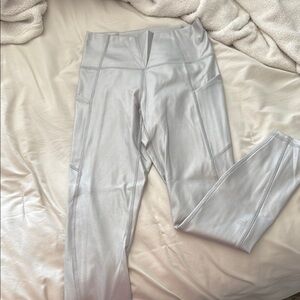 Silver Women's High-Waisted Leggings